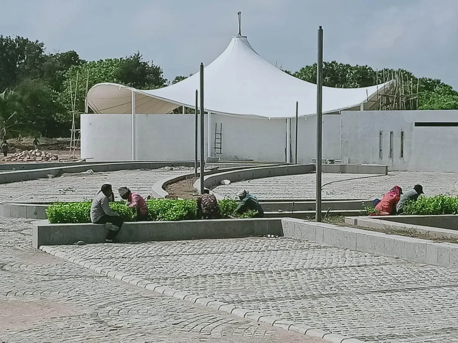 Diu Project (2,200 m&sup2;) tensile structure, Ekra Decor